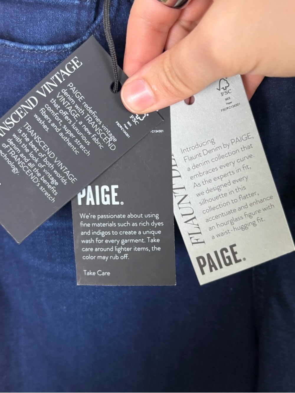 Paige Femme Jeans Size 25 Lumiere Blue High Rise Crop Mini Boot Jeans NWT - Picture 6 of 12